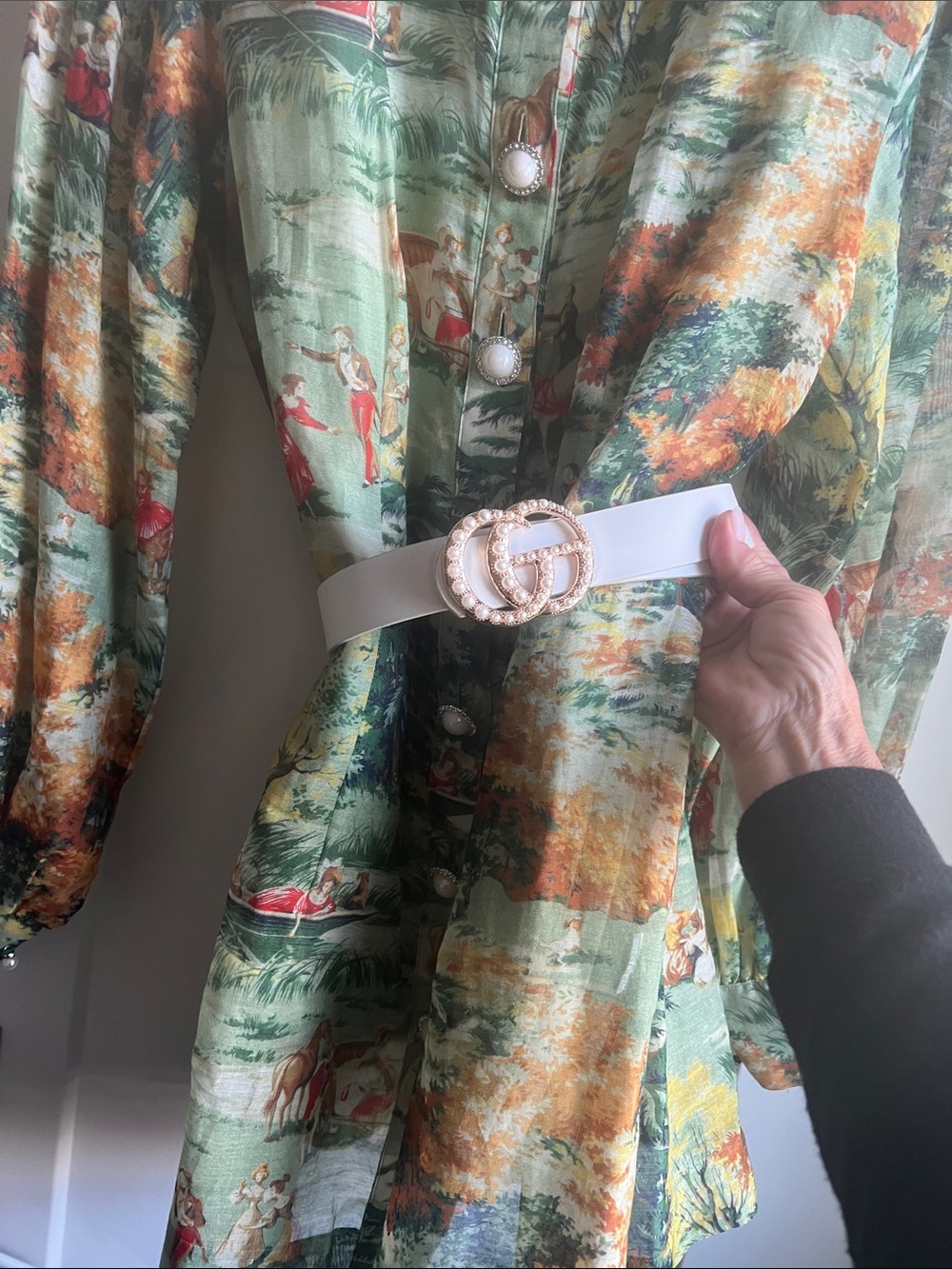 Alice McCall Old World Print Shear Dress with romper liner - Picture 13 of 13